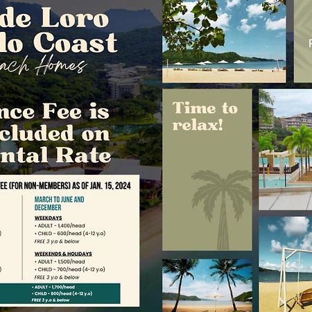 נסוגבו Pico De Loro Hamilo Coast By Beach Homes מראה חיצוני תמונה